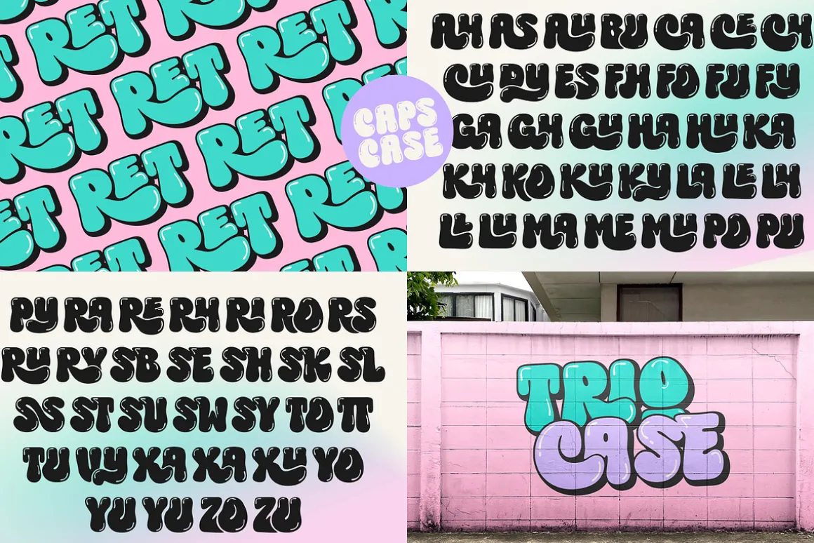 Choret Fudyng Bubble Typeface