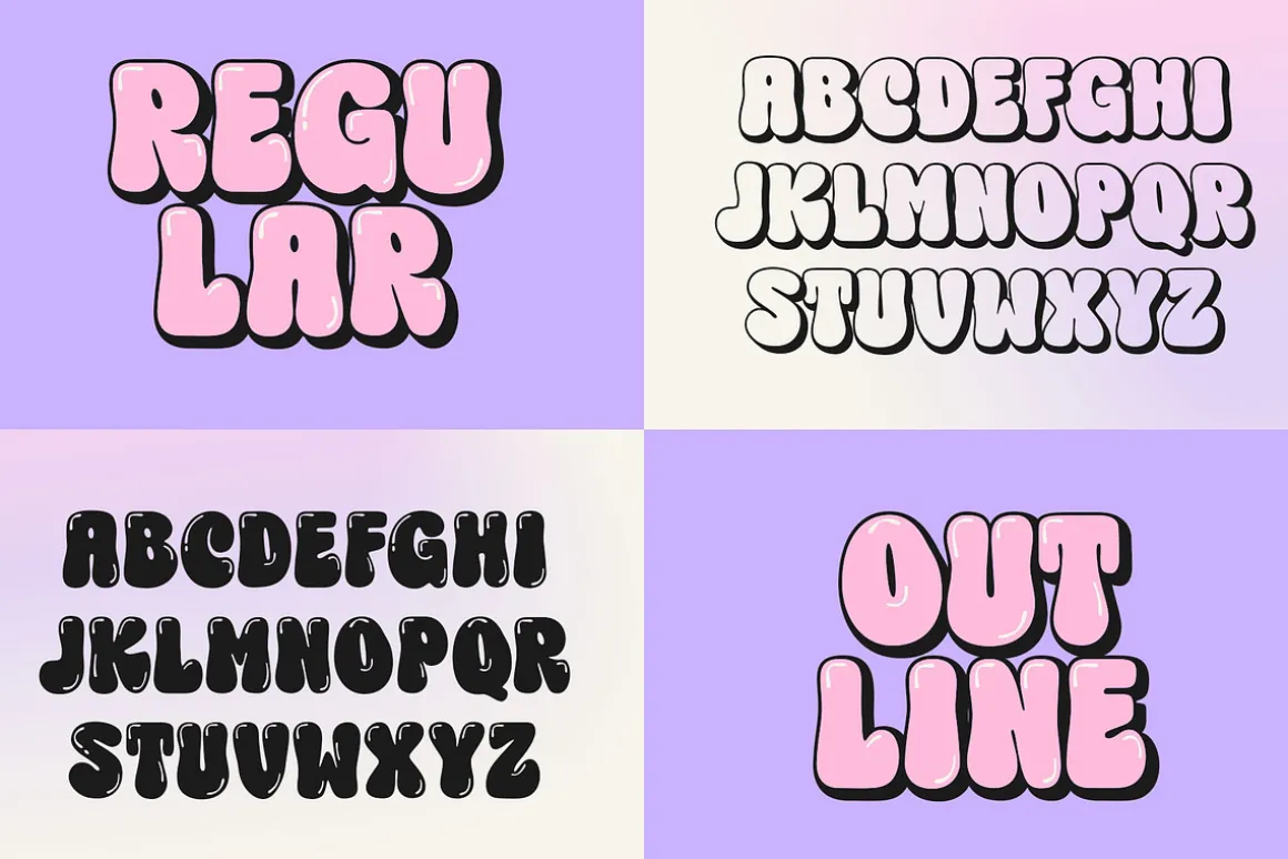 Choret Fudyng Bubble Typeface