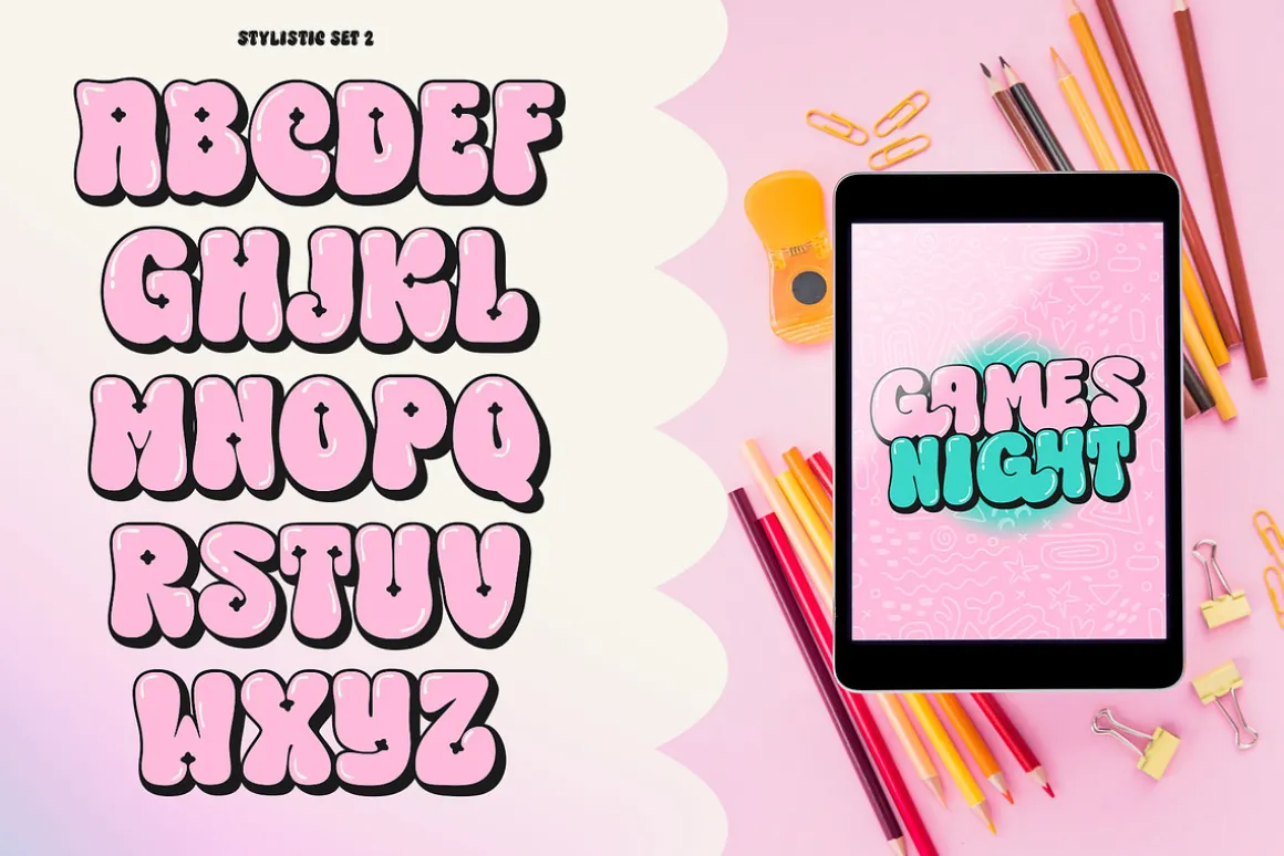 Choret Fudyng Bubble Typeface