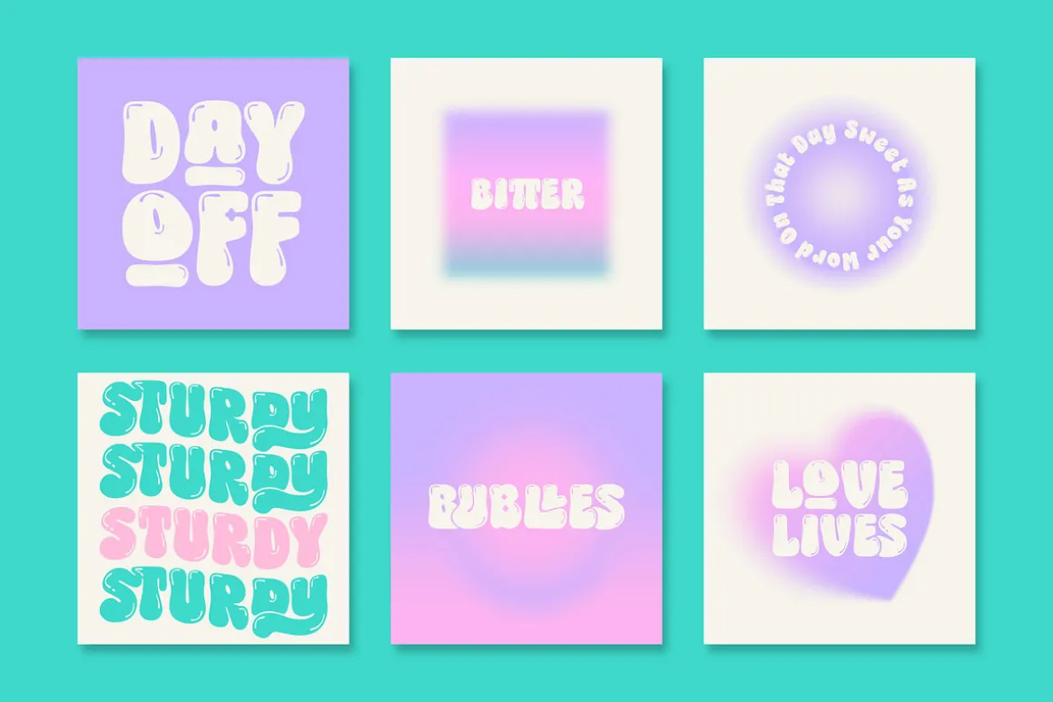 Choret Fudyng Bubble Typeface