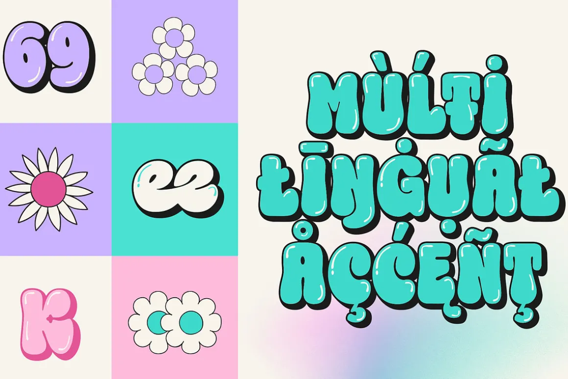 Choret Fudyng Bubble Typeface