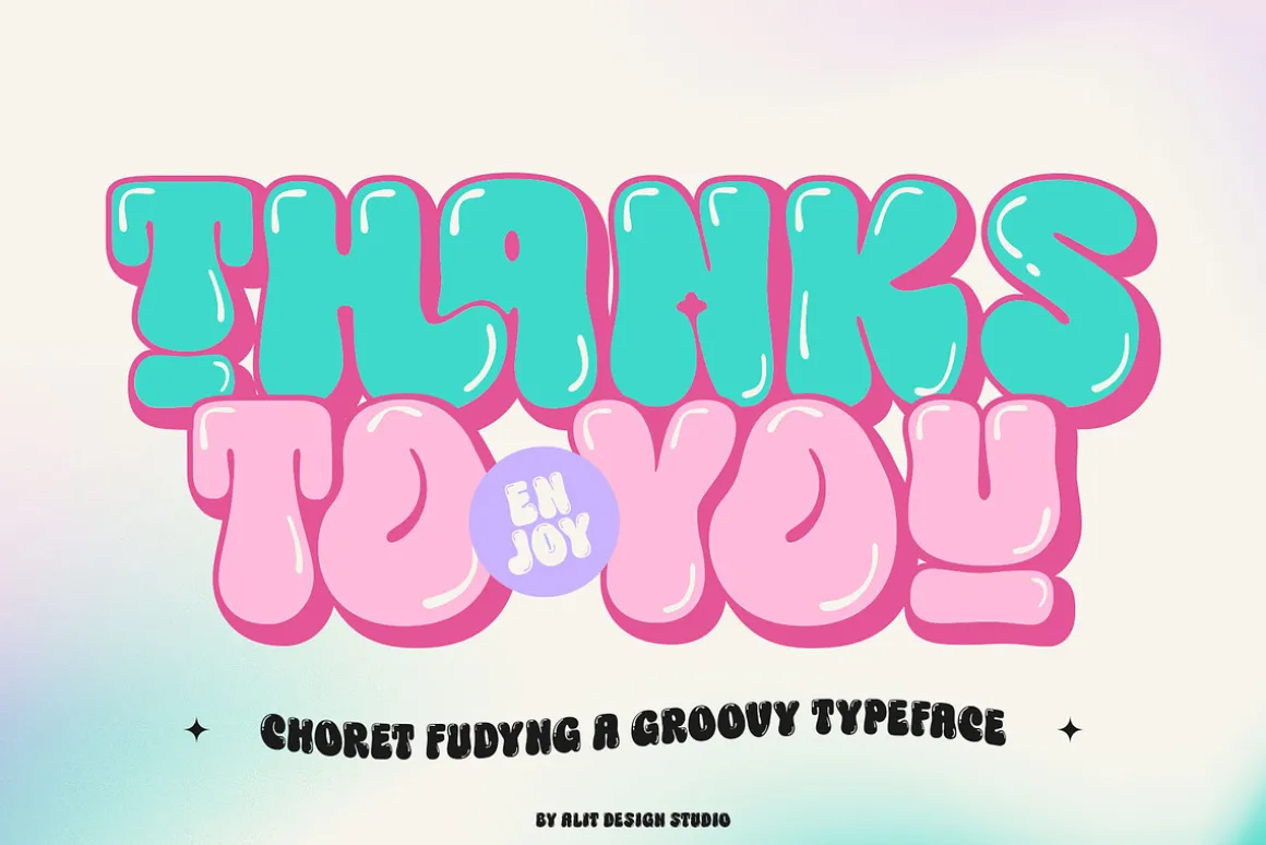 Choret Fudyng Bubble Typeface