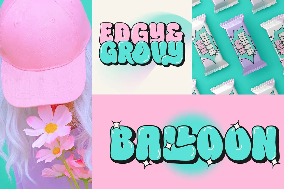 Choret Fudyng Bubble Typeface