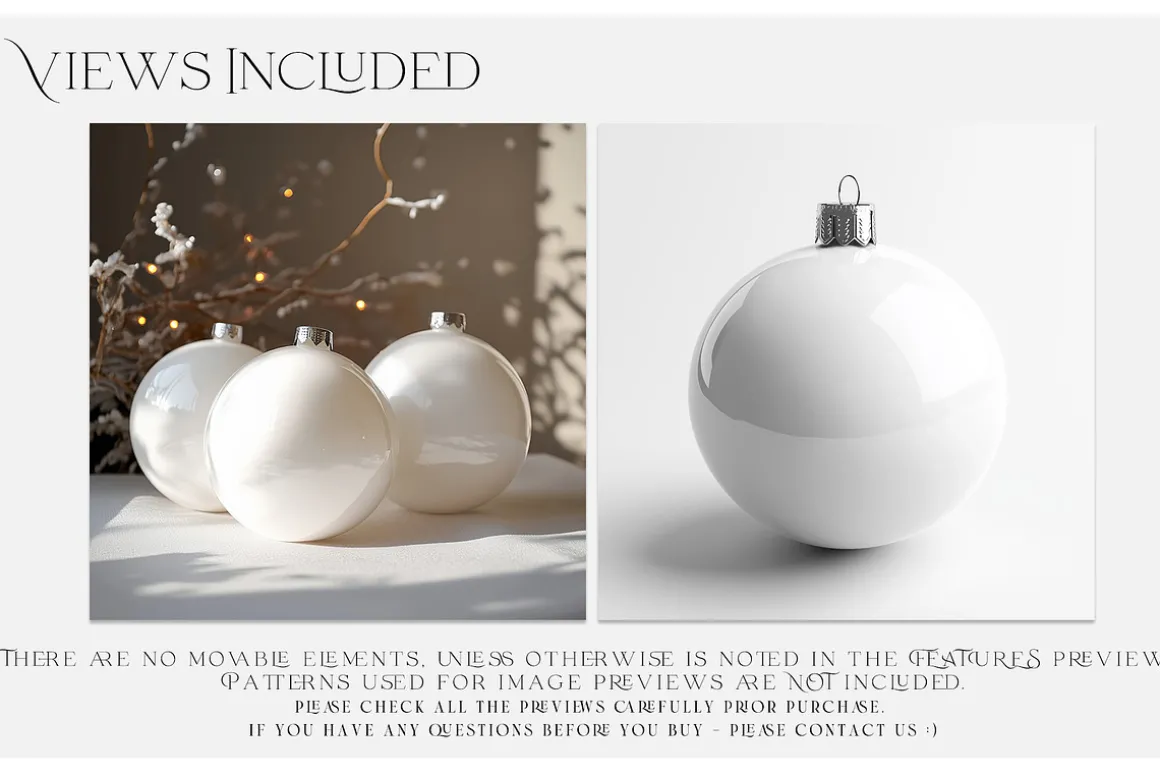 Christmas Balls Mockups