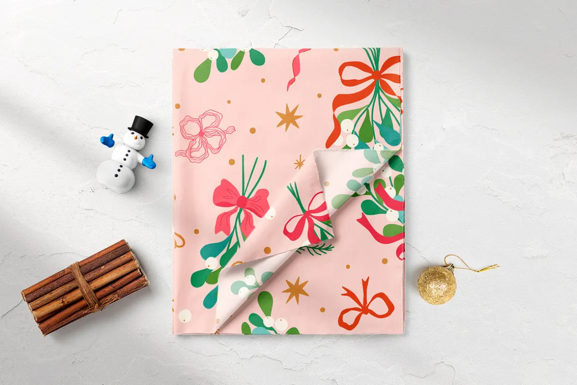Christmas bows patterns