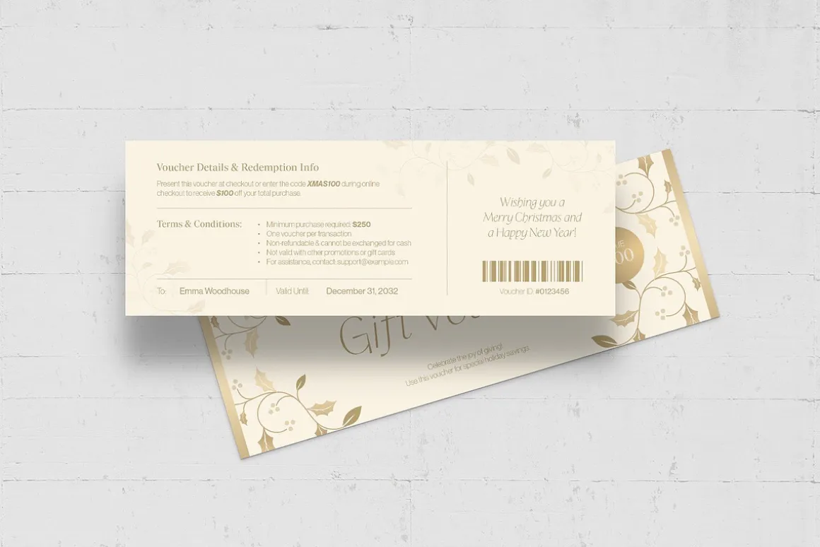 Christmas Gift Voucher & Coupon