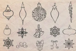 Christmas Hand drawn brushes 01