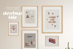 CHRISTMAS BABY Cute Nursery Mockups