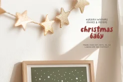 CHRISTMAS BABY Cute Nursery Mockups