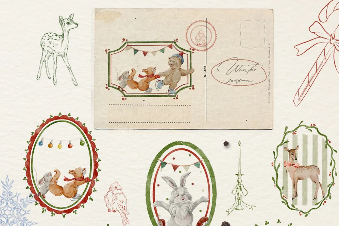 Christmas cards Vintage collection
