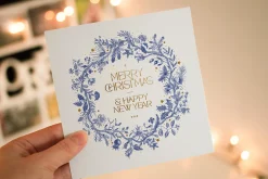 Christmas dreams. Blue & white