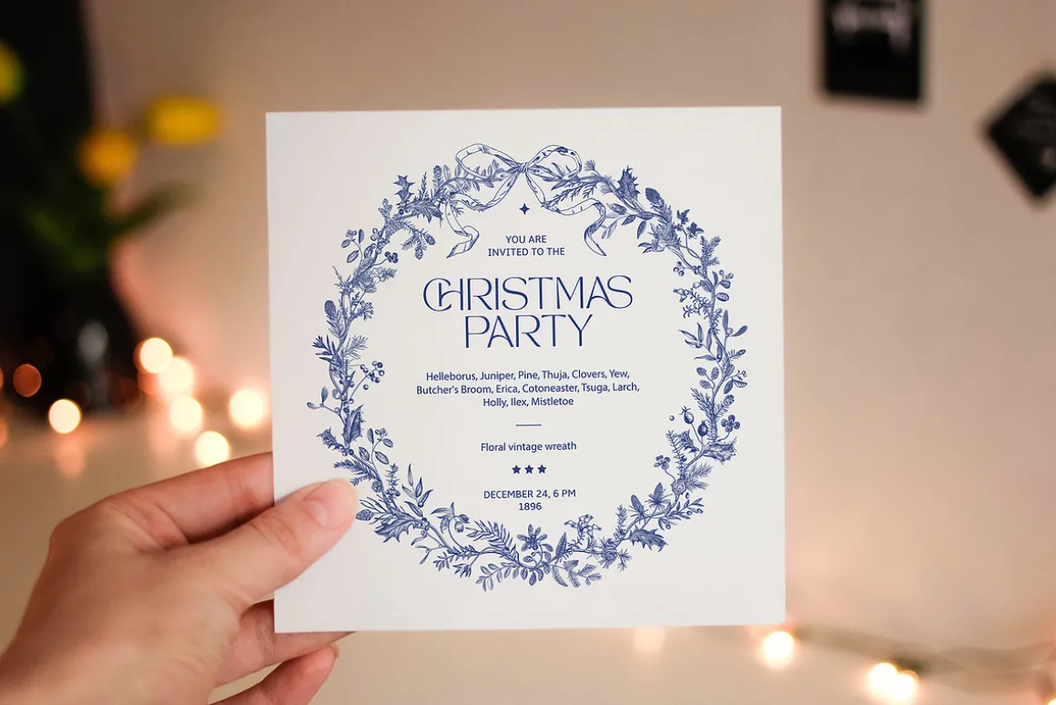 Christmas dreams. Blue & white
