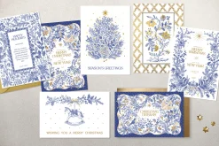 Christmas dreams. Blue & white