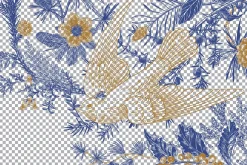 Christmas dreams. Blue & white