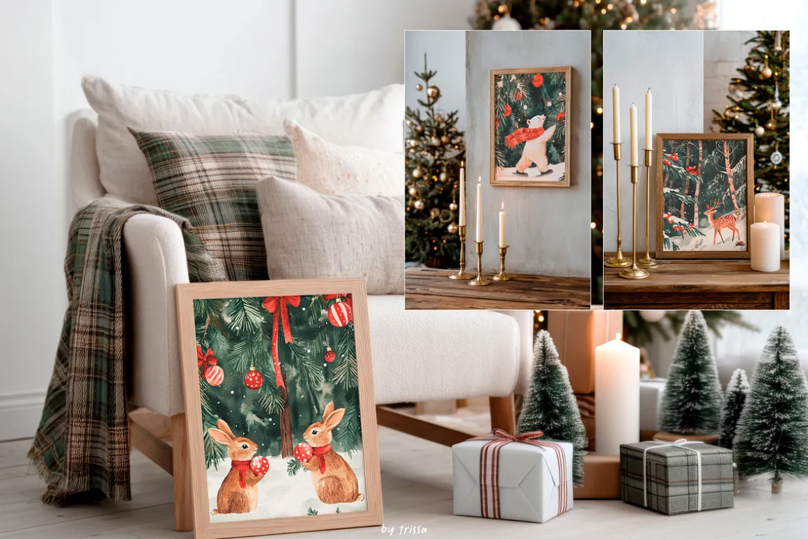 22 Christmas Frame Mockup