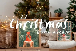 22 Christmas Frame Mockup
