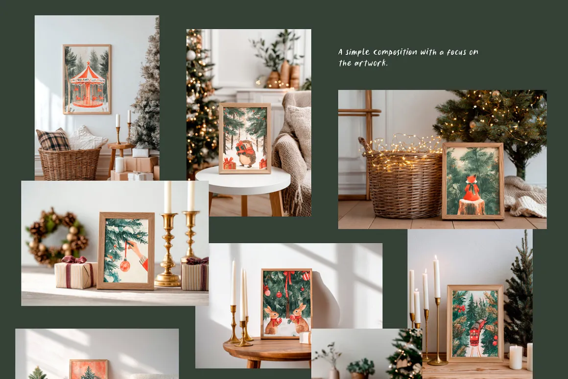 22 Christmas Frame Mockup