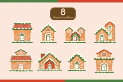 Christmas Ginger Illustration Set