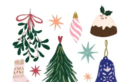 Christmas hand drawn clipart