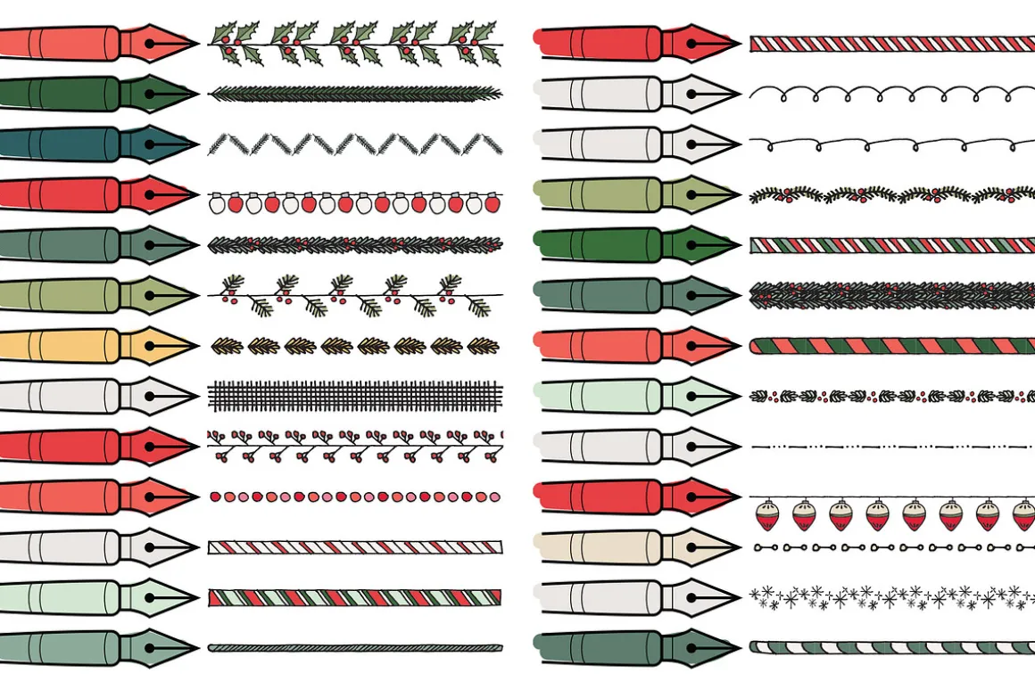 Christmas Illustrator Brush Pack