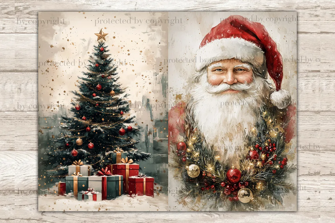 Christmas Junk Journal Pages