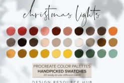 Christmas Lights Procreate Palette
