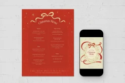 Christmas Menu Template