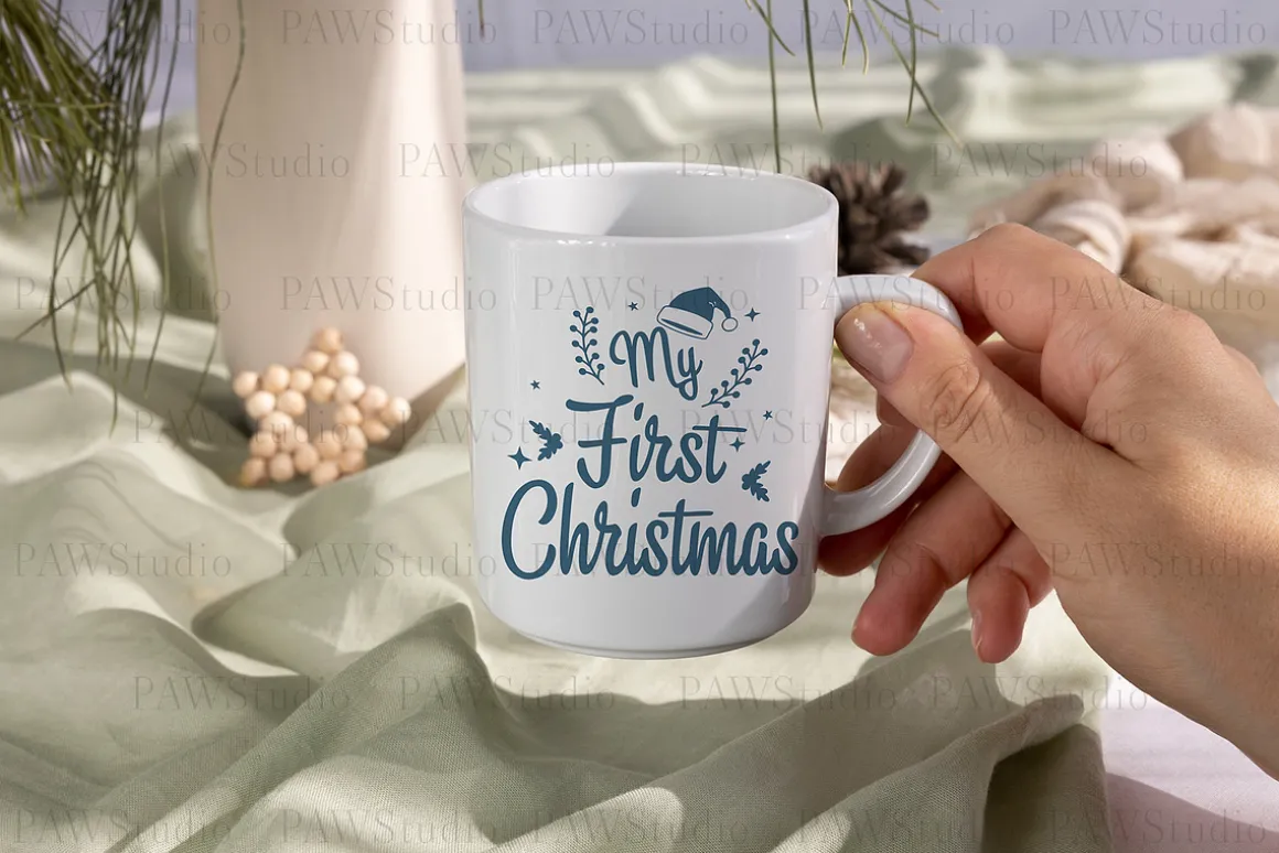 Christmas Mug Mockup Tea Cup Xmasch3