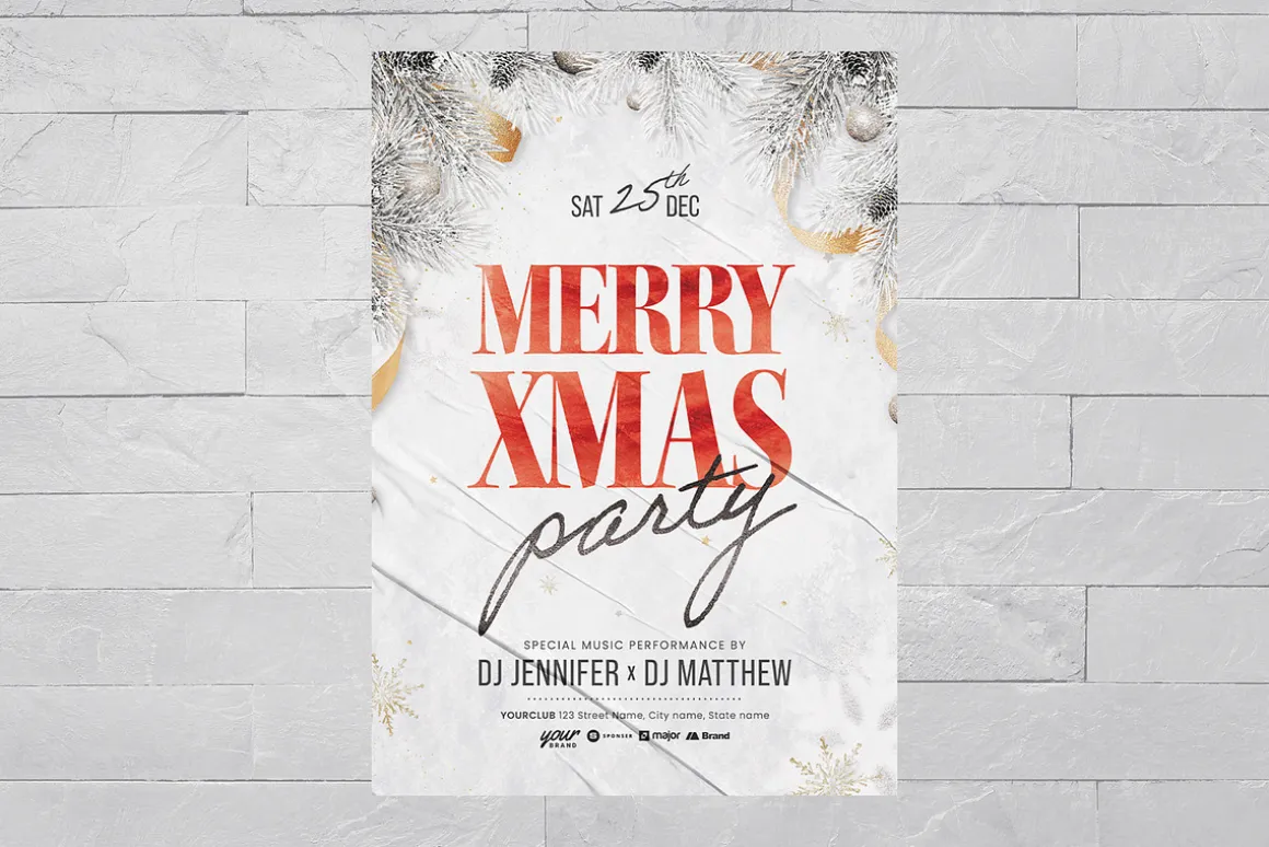 Christmas Party Flyer Template