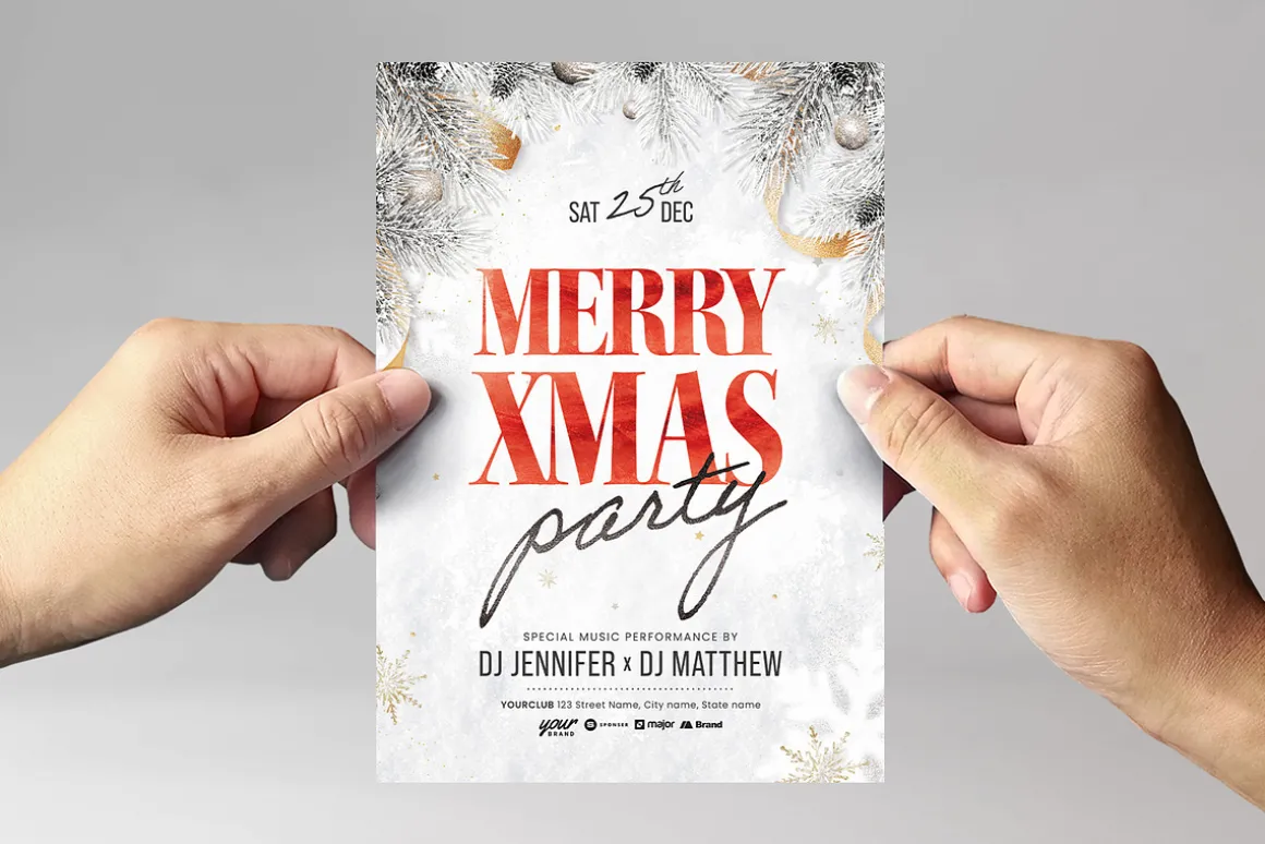 Christmas Party Flyer Template