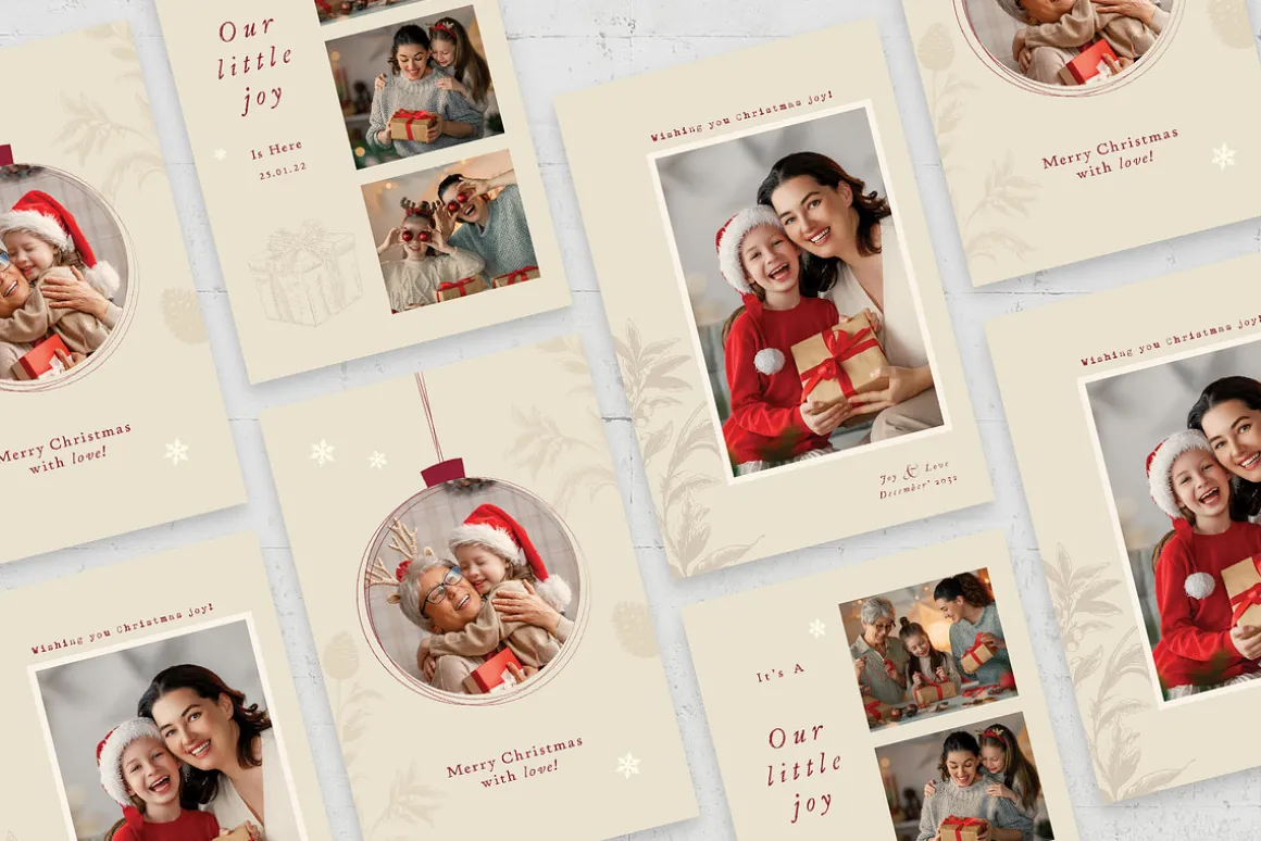 Christmas Photo Card Layouts