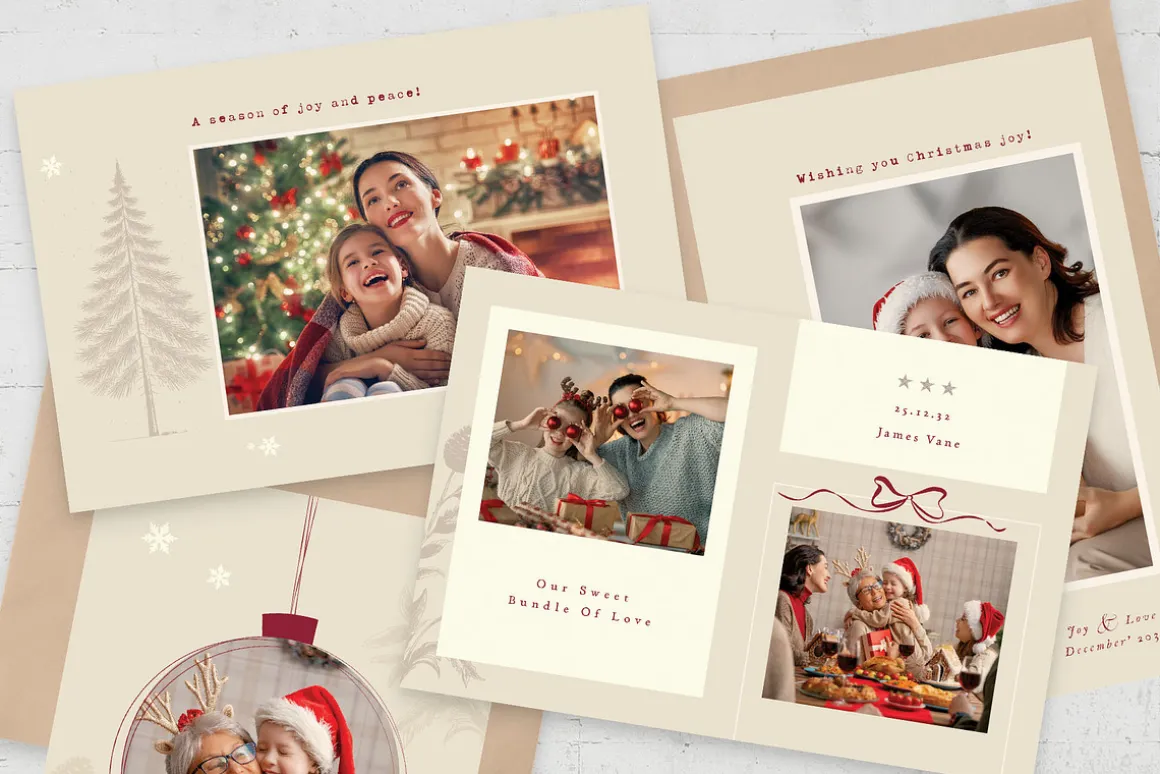 Christmas Photo Card Layouts