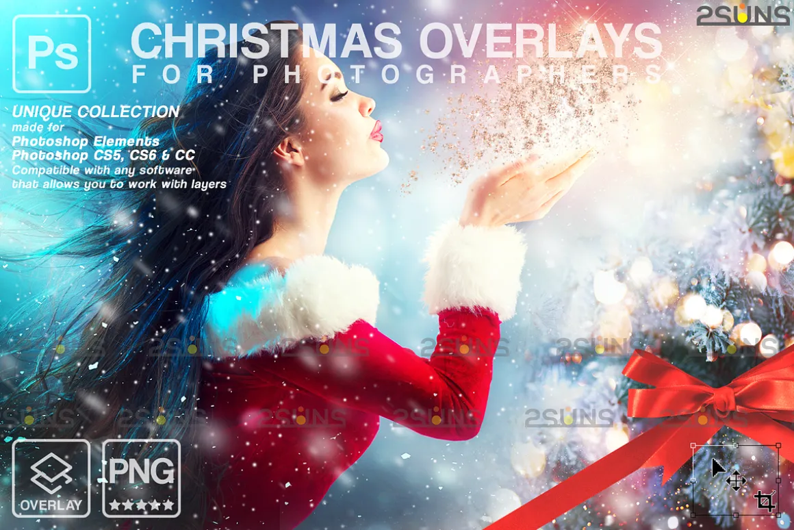 Christmas Photoshop overlay
