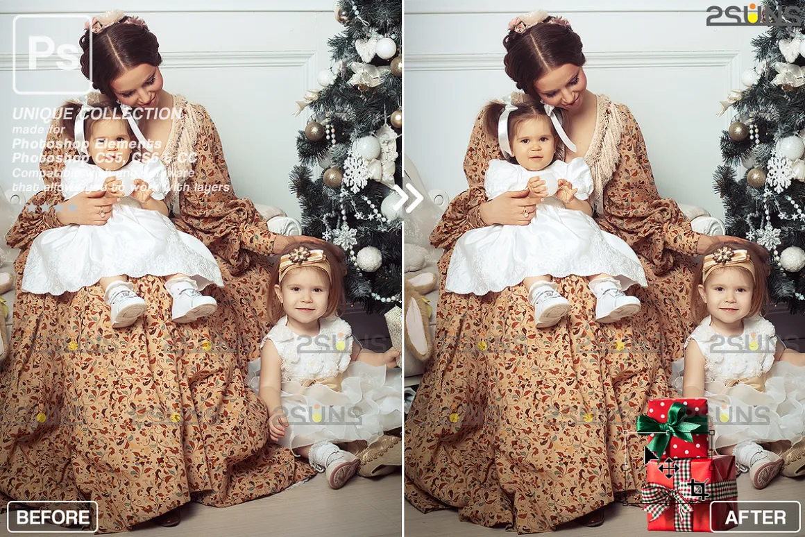 Christmas Photoshop overlay