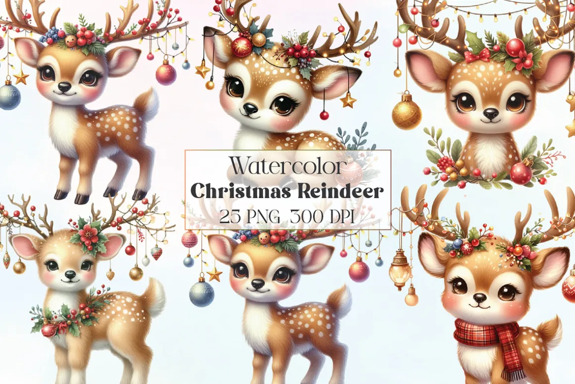 Christmas Reindeer Clipart