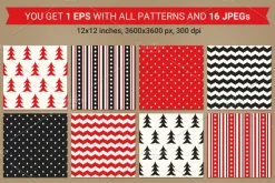 Christmas seamless patterns