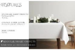 Christmas Tablecloth Mockups