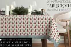 Christmas Tablecloth Mockups