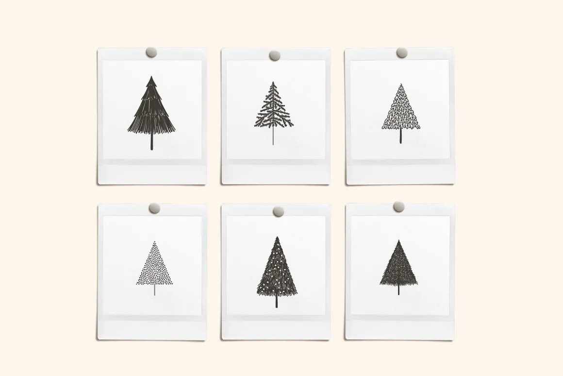Christmas Trees Vector Illustrations