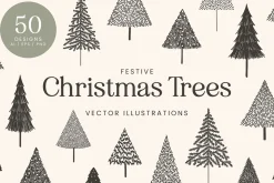 Christmas Trees Vector Illustrations