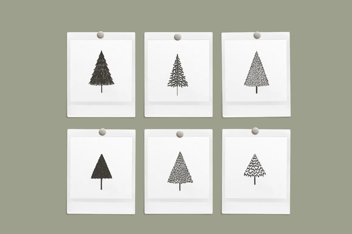 Christmas Trees Vector Illustrations