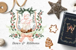 Christmas Watercolor Crest DIY