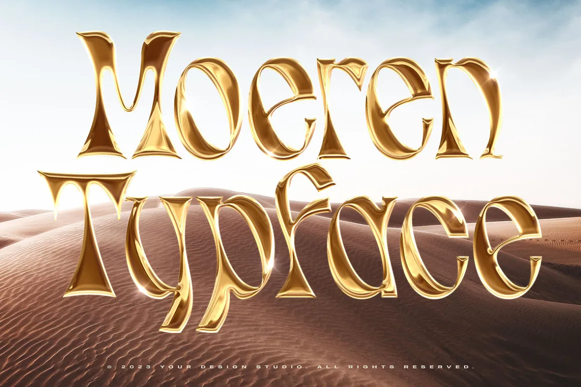 Chrome Text Effects Bundle 02