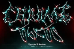 Chrome Text Effects Bundle 02