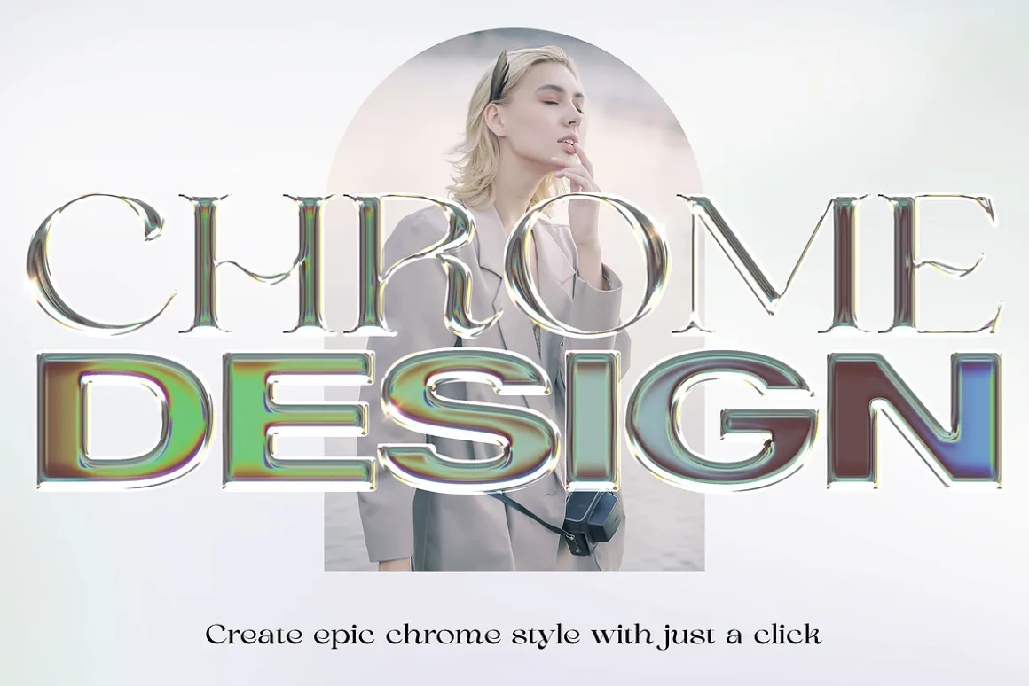 Chrome Text Effects Bundle 02