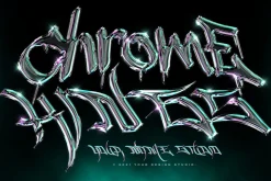 Chrome Text Effects Bundle 02
