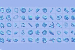 Chrome Meta - 3D Abstract Shapes