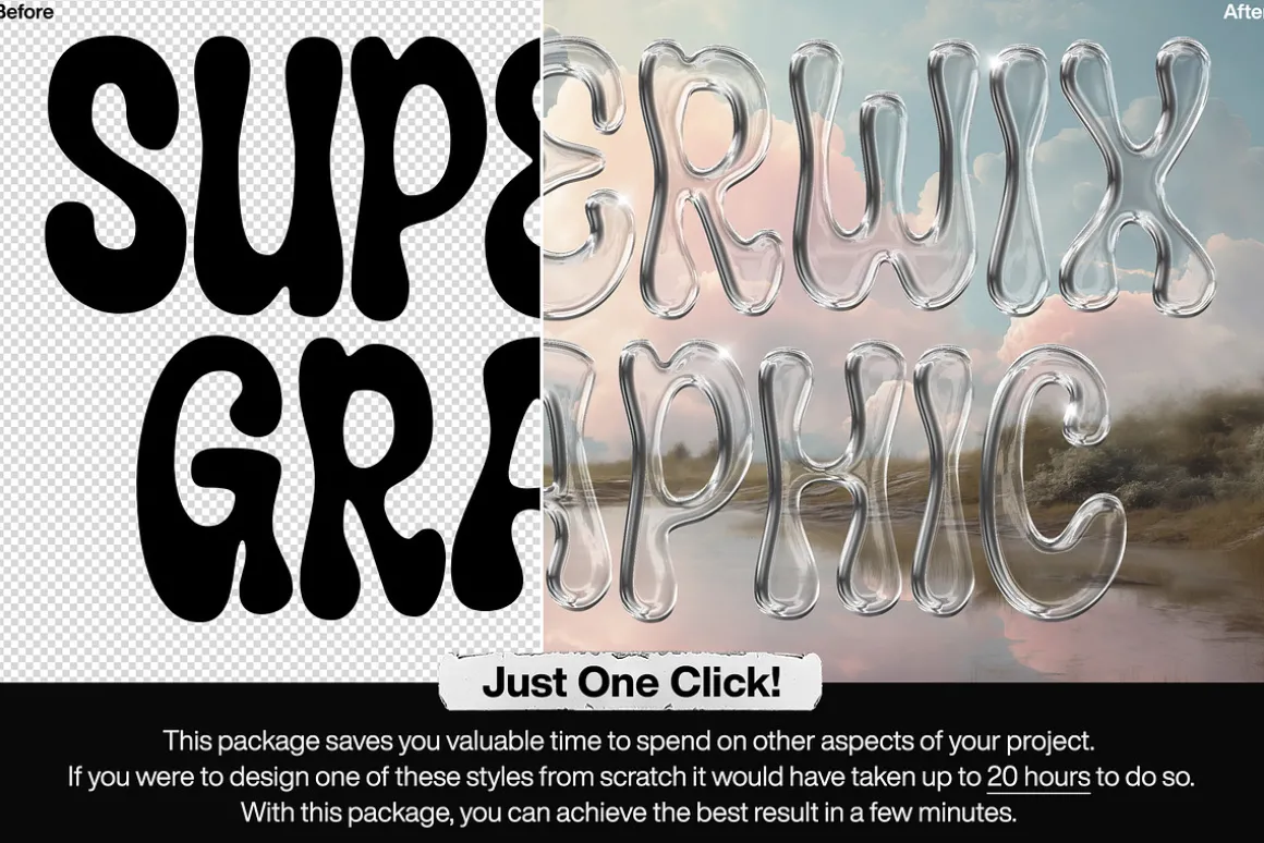 Chrome Text and Logo Styles Vol.8