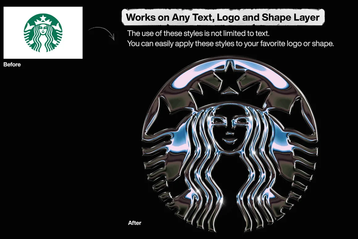 Chrome Text and Logo Styles Vol.8