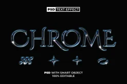 Chrome Text Effect Style